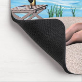 Tapis De Souris Fille Rétro sous le Soleil (Coin)