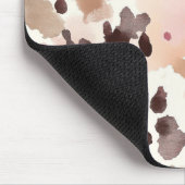 Tapis De Souris Fille rose Brown crème Poster de animal léopard (Coin)