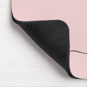 Tapis De Souris Fille rose rousse Vierge Script Monogramme Nom Mod (Coin)