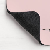 Tapis De Souris Fille rose rousse Vierge Script Monogramme Nom Mod (Coin)