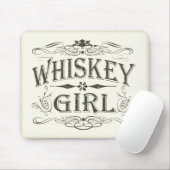 Tapis De Souris Fille rustique de whiskey (Avec souris)