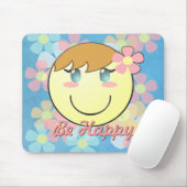 Tapis De Souris Fille Smiley Mousepad (Avec souris)