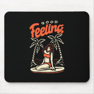 Tapis De Souris Fille surfeuse bonne ambiance