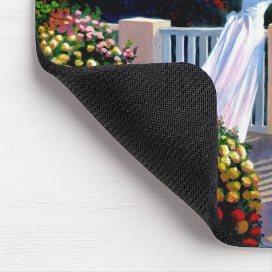 Tapis De Souris Fille vue sur la mer Méditerranée Souris (Coin)