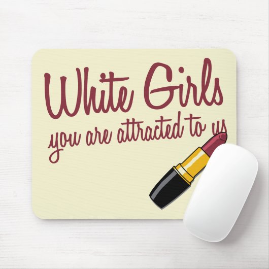 Tapis De Souris Filles blanches (Avec souris)