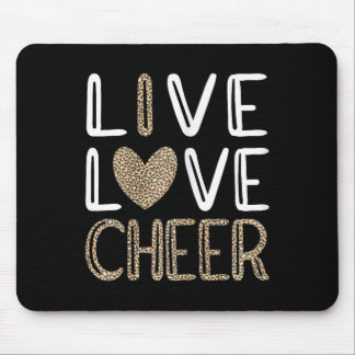 Tapis De Souris Filles de cheerleading drôles imprimé léopard guép