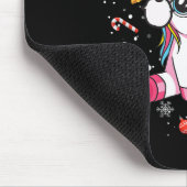 Tapis De Souris Filles de Noël mignonnes Femmes Noël Unicorn Deer  (Coin)