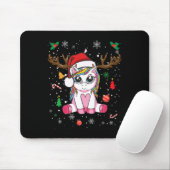 Tapis De Souris Filles de Noël mignonnes Femmes Noël Unicorn Deer  (Avec souris)