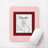 Tapis De Souris Filles idiotes (Avec souris)