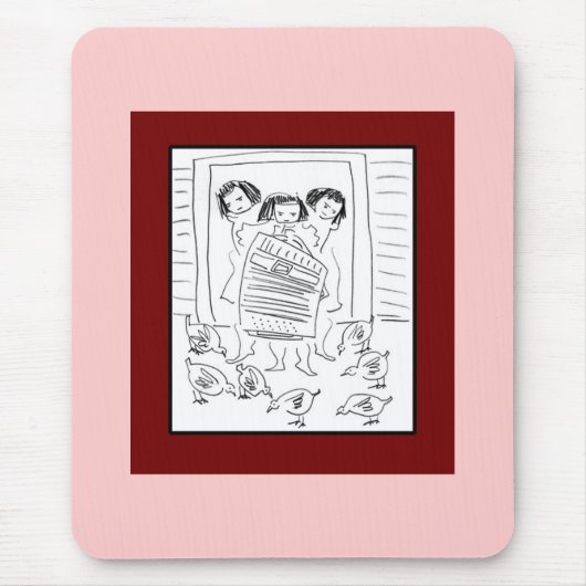 Tapis De Souris Filles idiotes (Devant)