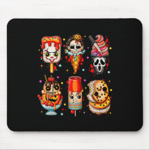 Tapis De Souris Film d'horreur Popsicle d'été Halloween Crème glac