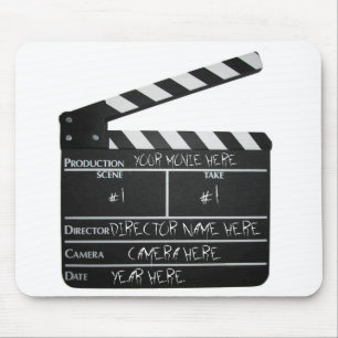Tapis De Souris Film personnalisable de cinéaste de film d'ardois