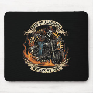 Tapis De Souris Fils de Heimerheimer Où est mon vélo Cool Metal Sk