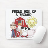 Tapis De Souris Fils fier des T-shirts et des cadeaux d'un agricul (Avec souris)