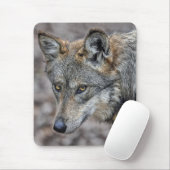 Tapis De Souris Fin d'aperçu de loup (Avec souris)