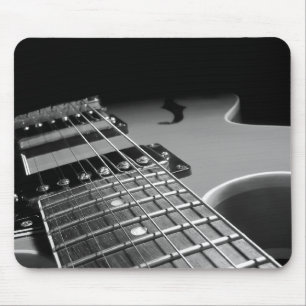 Tapis De Souris Fin de guitare électrique - B&W gris