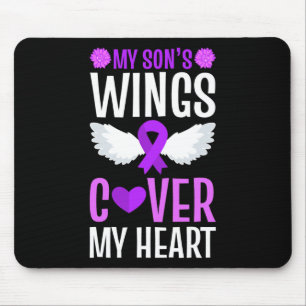 Tapis De Souris Fin de l'overdose Les ailes de mon fils couvrent m