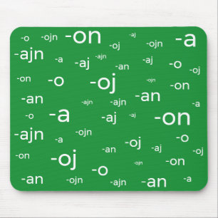 Tapis De Souris Fin des mots espéranto,