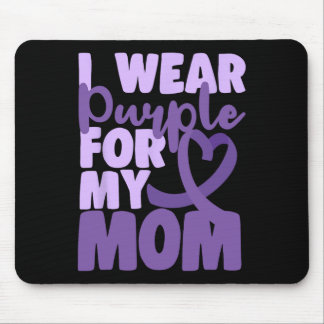 Tapis De Souris Fin Heimer Je Porte du Violet Pour Ma Mère Sensibi