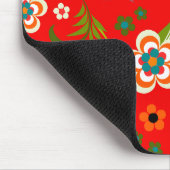 Tapis De Souris Fine mignon Cool Girl Retro Floral Mode (Coin)