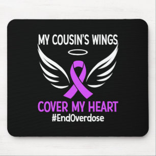 Tapis De Souris Finir la surdose Les ailes de ma cousine couvrent