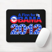 Tapis De Souris FINN POUR OBAMA 2012 mousepad (Avec souris)
