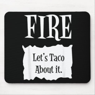 Tapis De Souris FIRE - Costume de taco Halloween Hot Packet