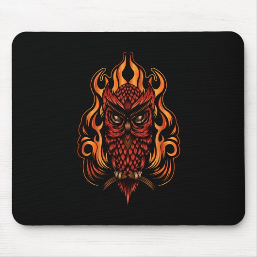 Tapis De Souris Fire owl (Devant)