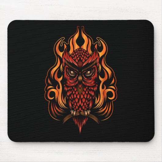 Tapis De Souris Fire owl (Devant)