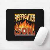 Tapis De Souris Firefighter Son Fireman Gift Proud Firefighter Quo (Avec souris)