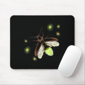 Tapis De Souris Fireflies Camping naturel Insecte (Avec souris)
