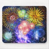 Tapis De Souris Fireworks Burns Pad de souris (Devant)