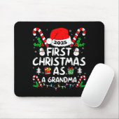 Tapis De Souris First Christmas As A Grandma 2025 Family Matching (Avec souris)