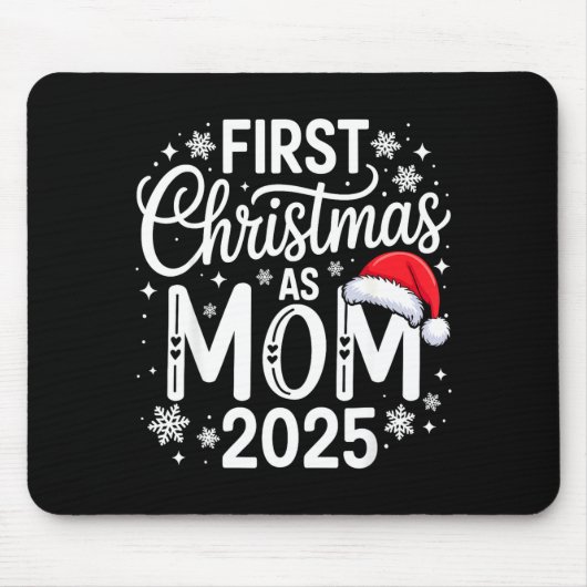 Tapis De Souris First Christmas As Mom 2025 Matching Family Holida (Devant)