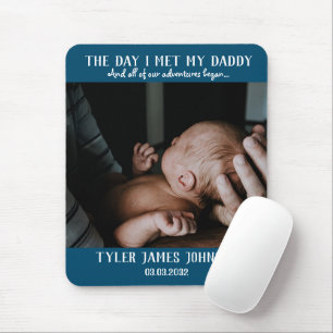 Tapis De Souris First Father's Day Photo Mouse Pad