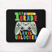 Tapis De Souris First Grade Level Unlocked Ck To School Gamer Boys (Avec souris)
