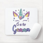 Tapis De Souris First Name Gemma D G Is For Gemma  (Avec souris)