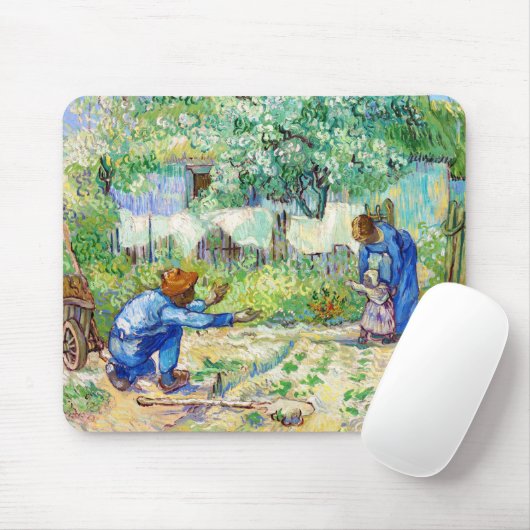 Tapis De Souris First Steps (Millet) Vincent van Gogh art (Avec souris)