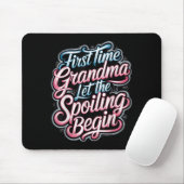 Tapis De Souris First Time Grandma Let The Siling Begin 2025 New G (Avec souris)