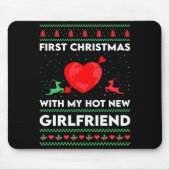 Tapis De Souris First Xmas With My New Girlfriend Men Ugly Christ (Devant)