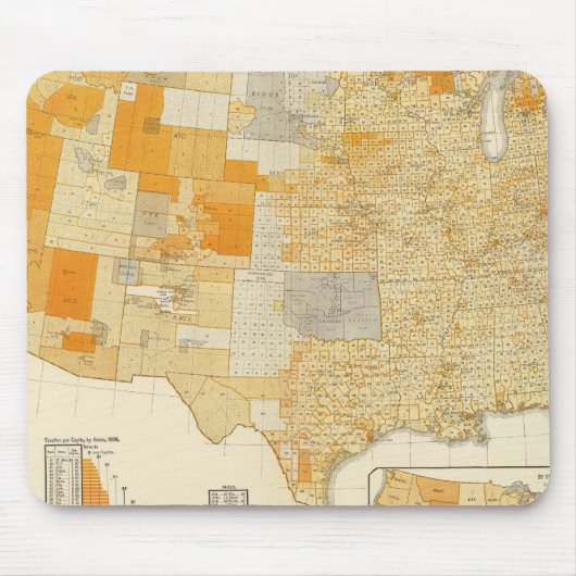 Tapis De Souris Fiscalité par habitant, comtés (Devant)