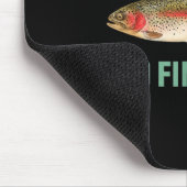 Tapis De Souris Fish Around And Find Trout Funny Fishing Pun  (Coin)
