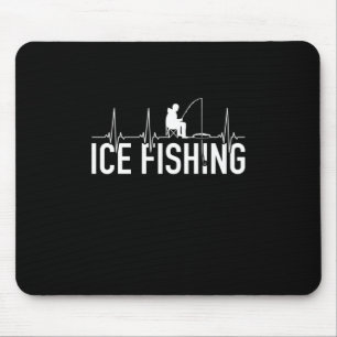 Tapis De Souris Fisher Ice Fishing Hearbeat