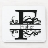 Tapis De Souris Fisher Monogram (Devant)