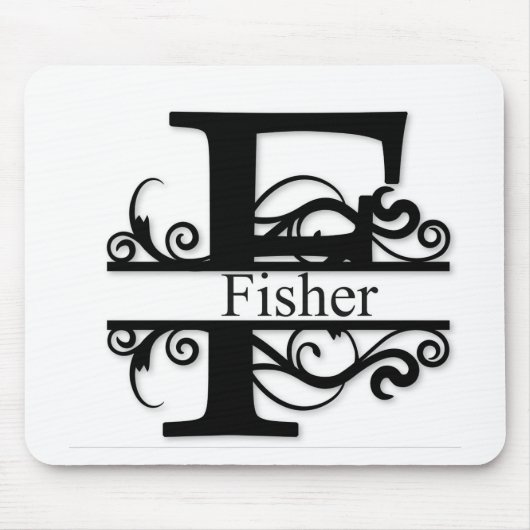 Tapis De Souris Fisher Monogram (Devant)