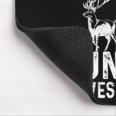 Tapis De Souris Fishing & Hunting Solve My Problems Funny (Coin)