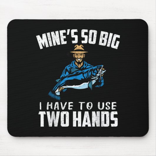 Tapis De Souris Fishing Funny Shirt Sarcasm Quotes Joke Hobbies Hu (Devant)