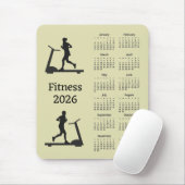 Tapis De Souris Fitness 2026 Calendar Mousepad (Avec souris)