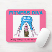 Tapis De Souris FITNESS DIVA - Beauté des bottes (Avec souris)