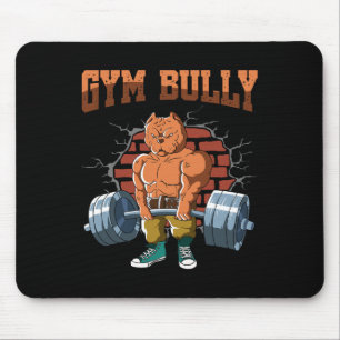 Tapis De Souris Fitness Dog Gym Bully Deadlift entraînement